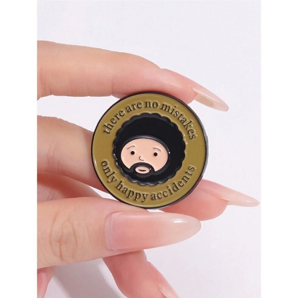 1pc Cartoon Fashionable Men's Brooch That Is Happy And Error Free Every Day